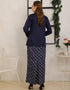 BAJU KURUNG KEDAH KRISLYN (NAVY BLUE)